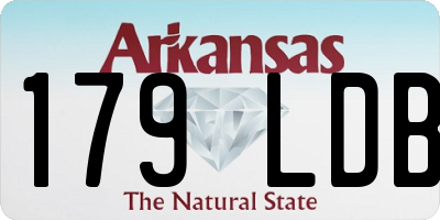AR license plate 179LDB