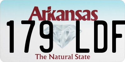 AR license plate 179LDF
