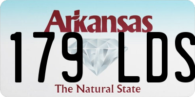AR license plate 179LDS