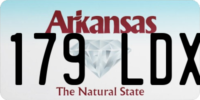 AR license plate 179LDX