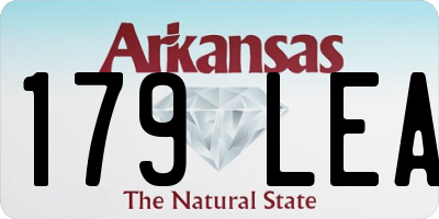 AR license plate 179LEA