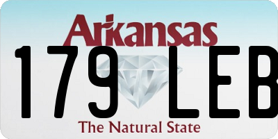 AR license plate 179LEB