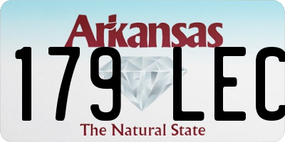 AR license plate 179LEC