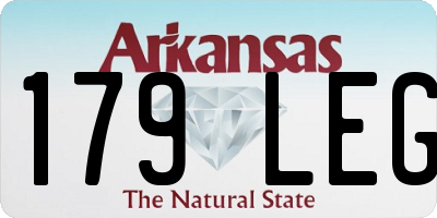 AR license plate 179LEG