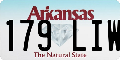 AR license plate 179LIW