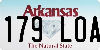 AR license plate 179LOA