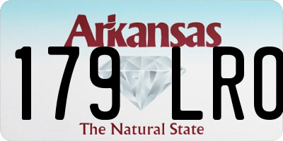 AR license plate 179LRO