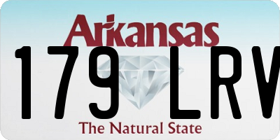 AR license plate 179LRV