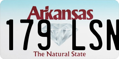 AR license plate 179LSN