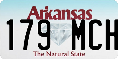 AR license plate 179MCH