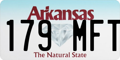 AR license plate 179MFT