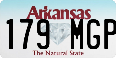 AR license plate 179MGP