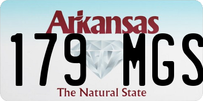 AR license plate 179MGS