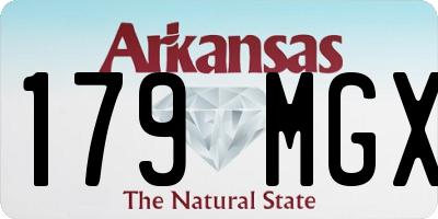 AR license plate 179MGX