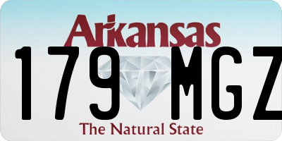 AR license plate 179MGZ