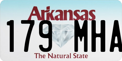 AR license plate 179MHA