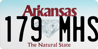 AR license plate 179MHS