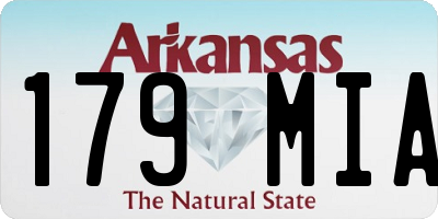 AR license plate 179MIA
