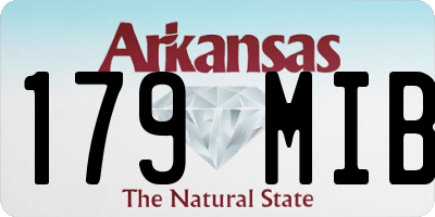 AR license plate 179MIB