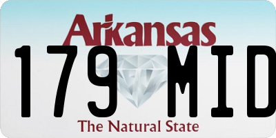 AR license plate 179MID