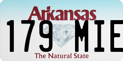 AR license plate 179MIE