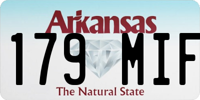 AR license plate 179MIF