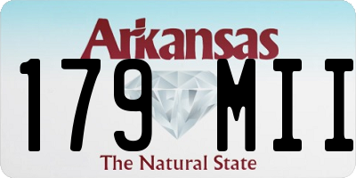 AR license plate 179MII