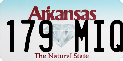 AR license plate 179MIQ