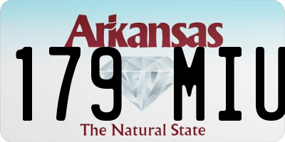 AR license plate 179MIU