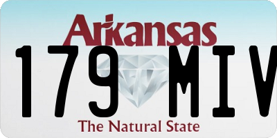 AR license plate 179MIV