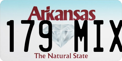 AR license plate 179MIX