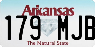 AR license plate 179MJB