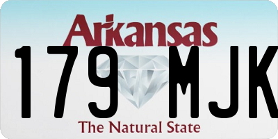 AR license plate 179MJK