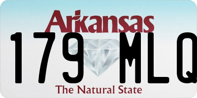 AR license plate 179MLQ