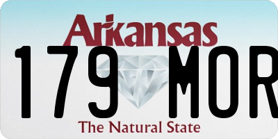 AR license plate 179MOR