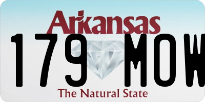 AR license plate 179MOW