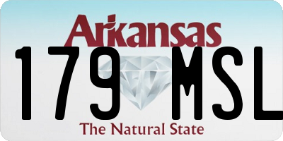 AR license plate 179MSL