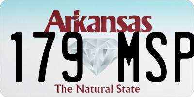 AR license plate 179MSP