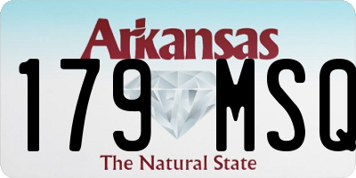 AR license plate 179MSQ