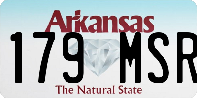 AR license plate 179MSR