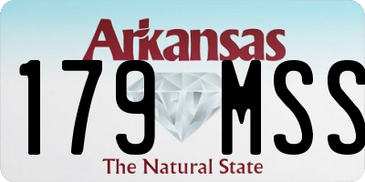 AR license plate 179MSS