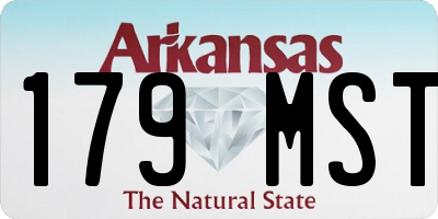 AR license plate 179MST
