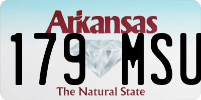 AR license plate 179MSU
