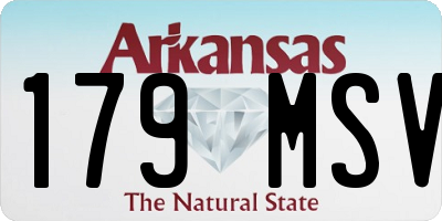 AR license plate 179MSV