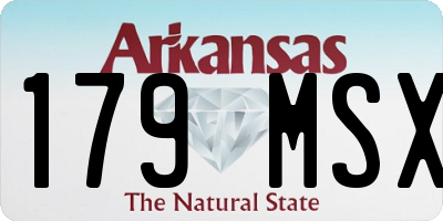 AR license plate 179MSX