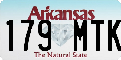 AR license plate 179MTK