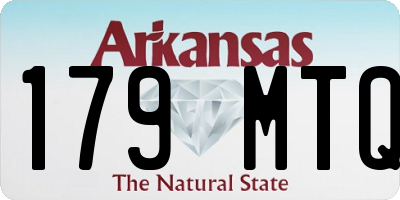 AR license plate 179MTQ