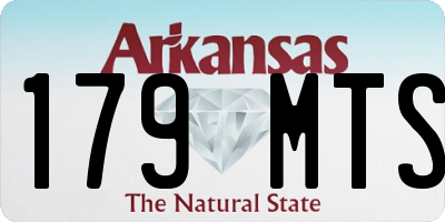 AR license plate 179MTS