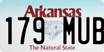 AR license plate 179MUB