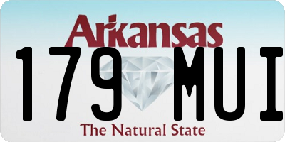 AR license plate 179MUI